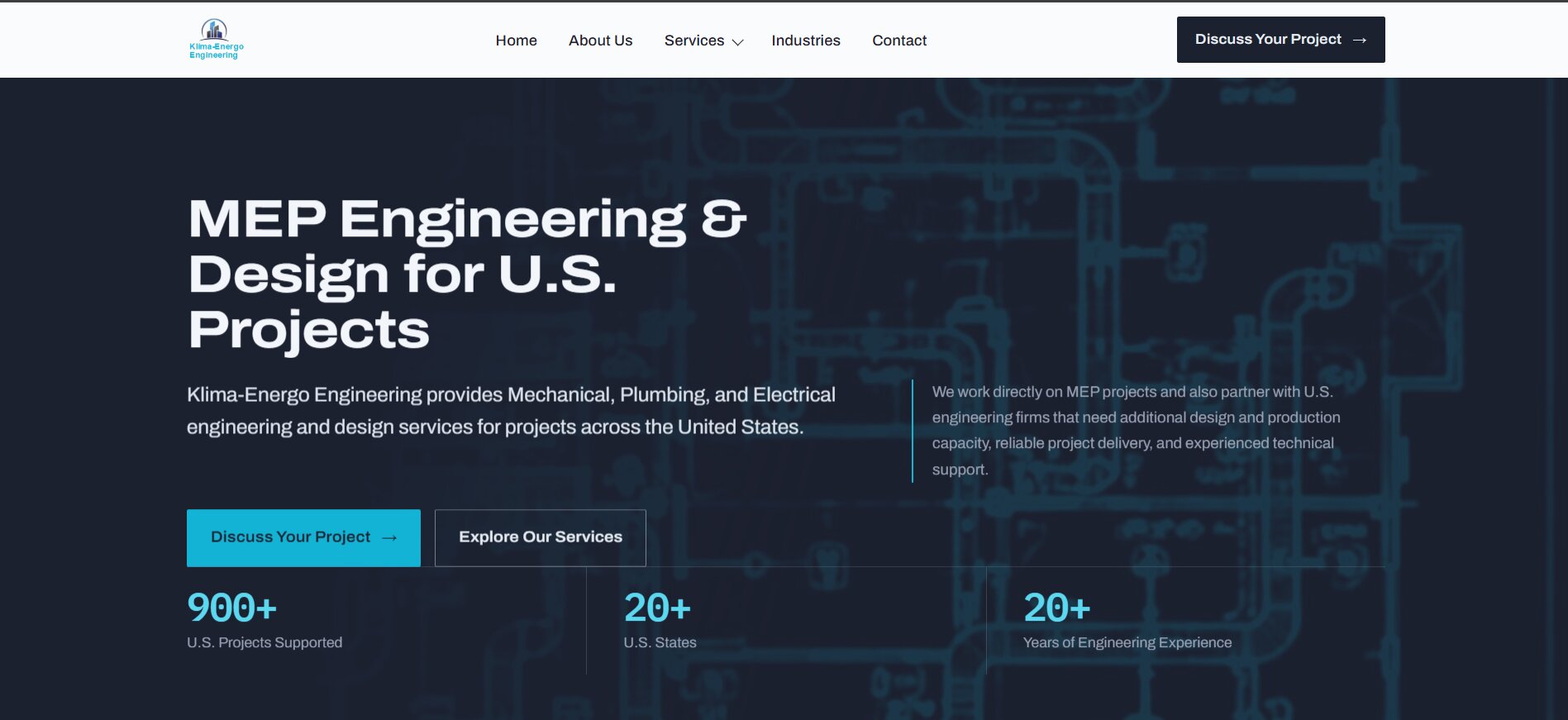 Korporativni sajt za Klima-Energo Engineering